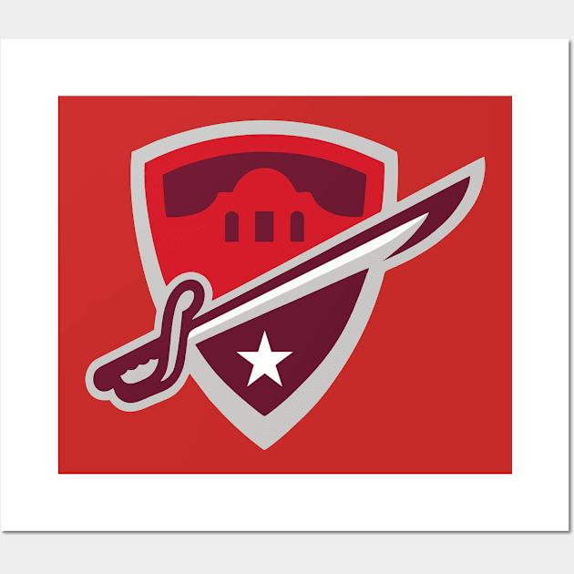 San Antonio Commanders 2019 Logo Wall Art by MyOwnCollection